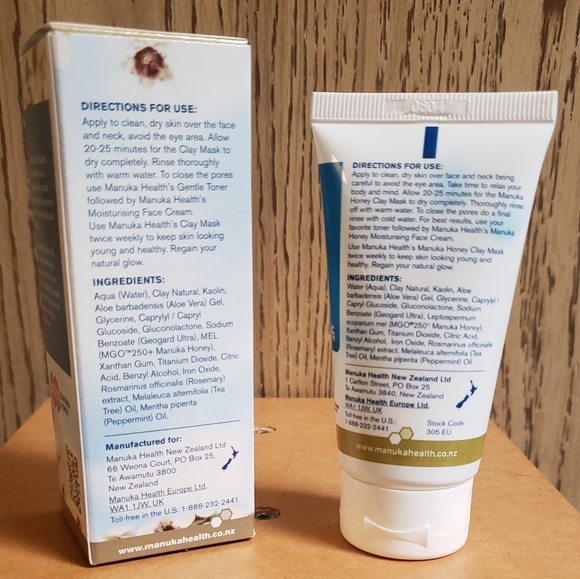 Manuka Honey Health CLAY MASK 1.70 oz Deep Cleansing & Moisturizing New Zealand - Picture 4 of 7